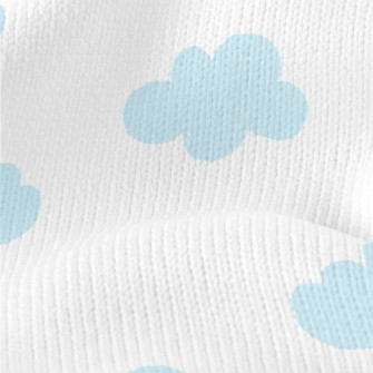 Light Blue Clouds Stretch Jersey