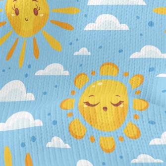 Cute Cartoon Sun Stretch Jersey