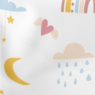 Fairytale Love Rainbow Lightweight Cotton Poplin