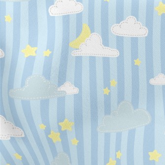 Star Theme Patch Lightweight Cotton Poplin