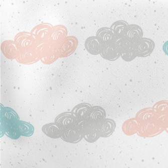 Three Color Cloud Graffiti Lightweight Cotton Poplin