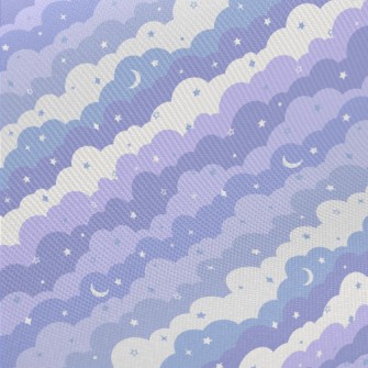 Magic Purple Night Sky Midweight Cotton Poplin