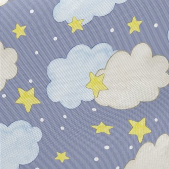 Watercolor Picture Book Starry Midweight Cotton Poplin