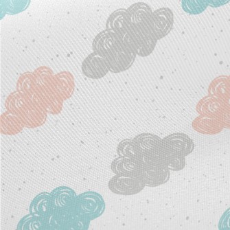 Three Color Cloud Graffiti Midweight Cotton Poplin