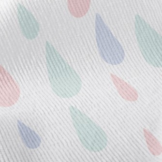 Pink Raindrops Standard Corduroy