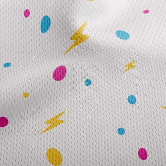 Lightning Dots Athletic Mesh Flat Back