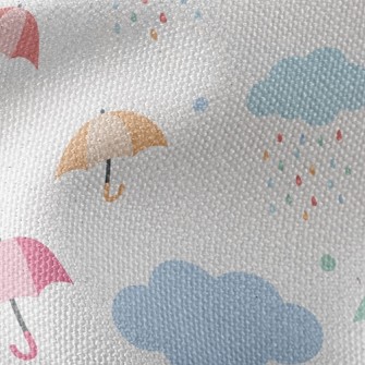 Rainbow Raindrop Umbrella Waterproof Canvas