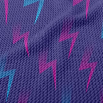 Dark Fluorescent Lightning Birdseye Piqué