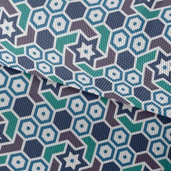 Hexagonal Star Waterproof Oxford