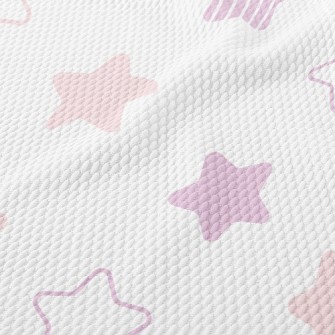 Dotted Striped Star Birdseye Piqué
