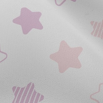 Dotted Striped Star Chiffon