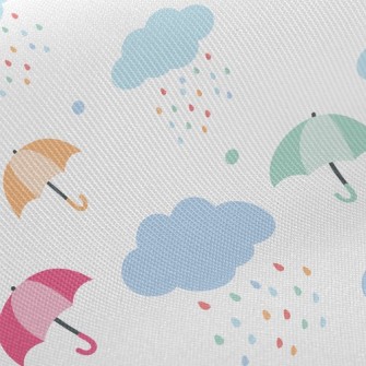 Rainbow Raindrop Umbrella Twill