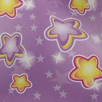 Shiny Colorful Stars Chiffon