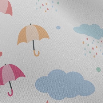 Rainbow Raindrop Umbrella Chiffon