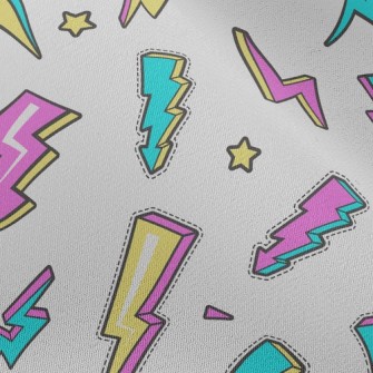 3D Fluorescent Lightning Chiffon