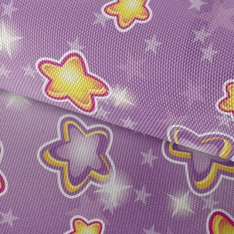 Shiny Colorful Stars Waterproof Oxford