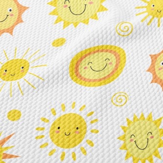 Sun With Changeable Expression Birdseye Piqué