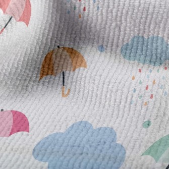 Rainbow Raindrop Umbrella Terry