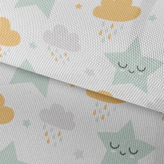 Stars And Clouds Waterproof Oxford