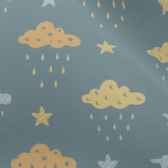 Stars Moon Dark Clouds Chiffon