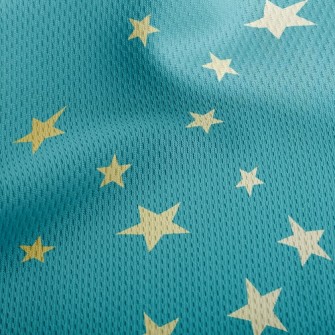 Glittering Stars Athletic Mesh Flat Back