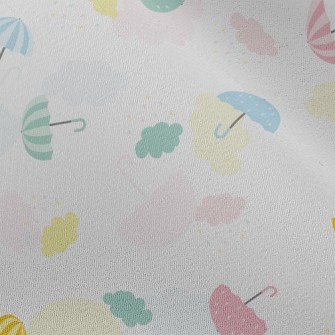 Colorful Umbrellas Chiffon