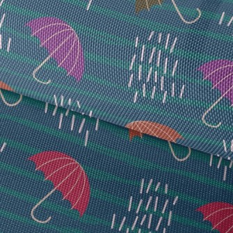 Striped Umbrella Waterproof Oxford