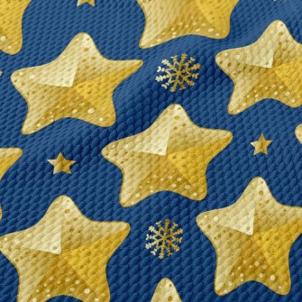 Christmas Star Decoration Birdseye Piqué