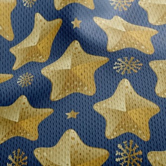 Christmas Star Decoration Athletic Mesh Flat Back