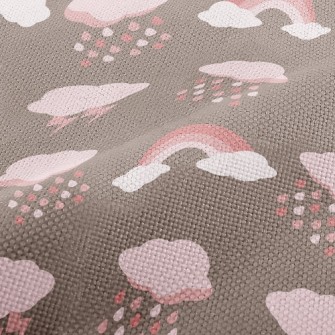 Dark Clouds Lightning Rainbow Performance Linen