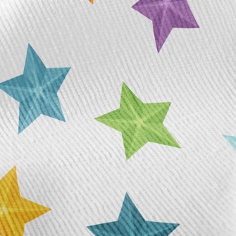 3D Colorful Stars Standard Corduroy