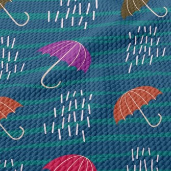Striped Umbrella Birdseye Piqué