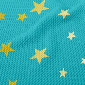 Glittering Stars Birdseye Piqué