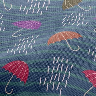 Striped Umbrella Performance Linen