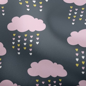 Pink Clouds Love Rain Dobby