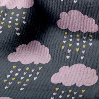 Pink Clouds Love Rain Terry