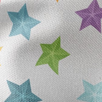 3D Colorful Stars Waterproof Canvas