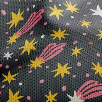 Meteor Shower Athletic Mesh Flat Back