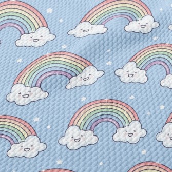 Stars Smiley Rainbow Birdseye Piqué