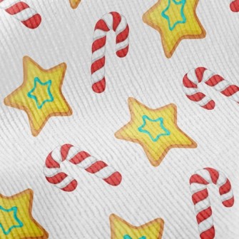 Star Cookies Candy Canes Standard Corduroy