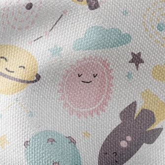 Smile Expression Universe Ever Waterproof Canvas