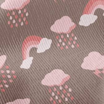 Dark Clouds Lightning Rainbow Standard Corduroy