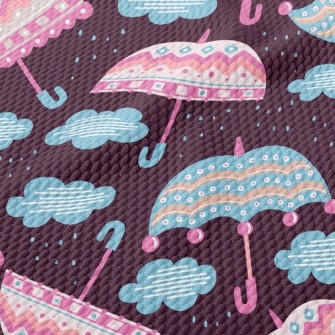 Retro Totem Umbrella Birdseye Piqué