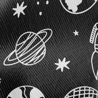 Hand Drawn Spaceship Standard Corduroy
