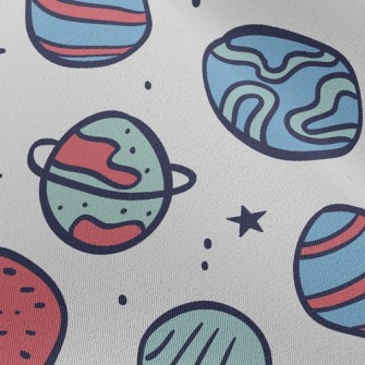 Cartoon Planet World Chiffon