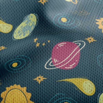 Black Hole Meteorite Athletic Mesh Flat Back