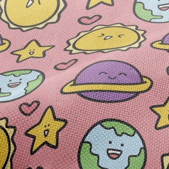 Excited Sun Smiling Planet Performance Linen