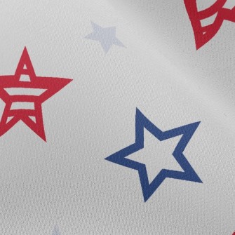 American Striped Stars Chiffon