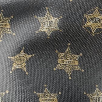 Sheriff Badge Waterproof Canvas