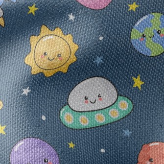 Emoticon Rocket Flying Saucer Waterproof Canvas